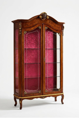 Vitrina mueble de madera armarios de vidrio. Muebles- de aparador rejilla de ariete italiana.