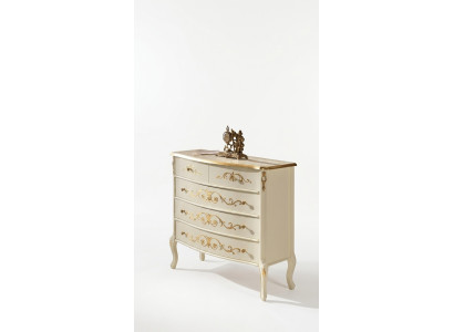 Muebles de madera estilo barroco, cómodas, armarios, diseño de lujo italiano.
