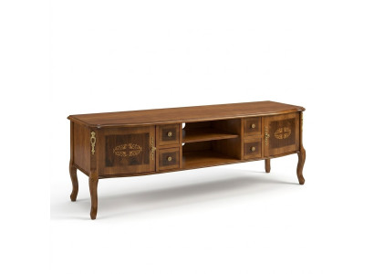 Diseño Aparador TV Mesa Baja RTV Armario Mesa Sala de Estar Mueble de Madera Estilo Barroco Nuevo