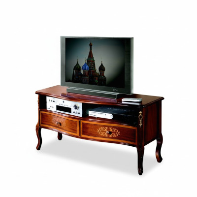 Mueble de televisión, mueble bajo para TV, armario, mesa de sala de estar, muebles de madera clásicos nuevos.