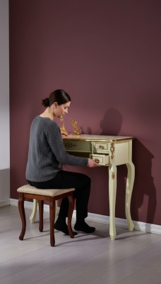 Diseño de muebles de lujo Secretario de estilo antiguo de mesa de barroco de madera de muebles italianos nuevos.