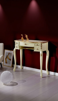 Diseño de muebles de lujo Secretario de estilo antiguo de mesa de barroco de madera de muebles italianos nuevos.