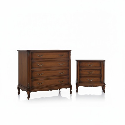 Diseño de muebles de estilo barroco, gran cómoda marrón de lujo, muebles italianos nuevos.