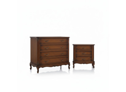 Diseño de muebles de estilo barroco, gran cómoda marrón de lujo, muebles italianos nuevos.