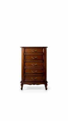 Diseño de muebles de estilo barroco, cómoda, armario de madera marrón. Muebles italianos nuevos.
