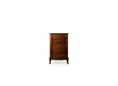 Diseño de muebles de estilo barroco, cómoda, armario de madera marrón. Muebles italianos nuevos.