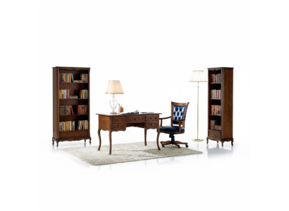 Muebles de madera clásicos italianos, escritorio de lujo, estilo de muebles de oficina