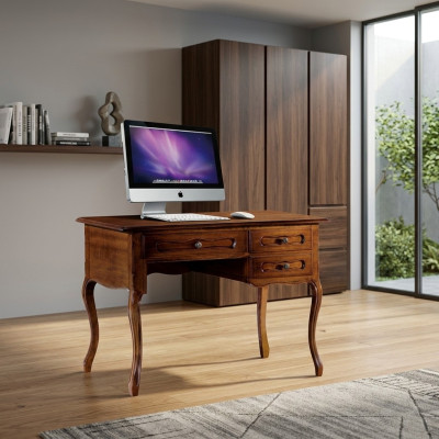 Escritorio de lujo italiano de madera clásica estilo muebles de oficina.