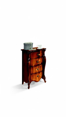 Estilo Barroco Muebles italianos Diseño cómoda Armario Marrón Lujo Madera nuevacuarto de estar