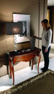 Madera Mesa Consola de Muebles Italianos Marrón Muebles Estilo Barroco Diseño Muebles Nuevo