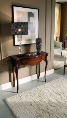 Madera Mesa Consola de Muebles Italianos Marrón Muebles Estilo Barroco Diseño Muebles Nuevo