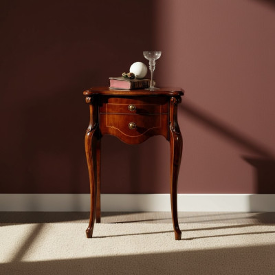 Mesa de consola Marrón Muebles de madera Muebles italianos Estilo barroco Diseño de muebles Nuevo