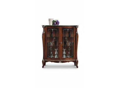 Muebles de diseño de lujo de madera estilo vitrina antiguo barroco italiano aparador.