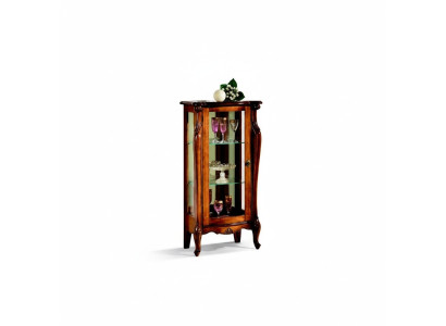 Diseño de muebles de lujo de vitrina de madera de estilo antiguo barroco italiano, muebles nuevos.