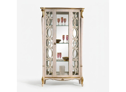 Muebles clásicos de madera, diseño de vitrina, estante de estilo, armario, armarios, muebles italianos nuevos.