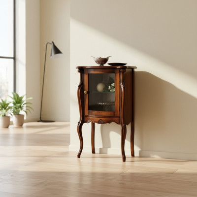 Diseñador de muebles italianos Vitrina Barroca Armario de ropa Armario de cristal Cómoda Nuevo