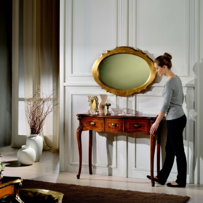 Muebles estilo barroco consola espejo madera mesas italianas grupo.