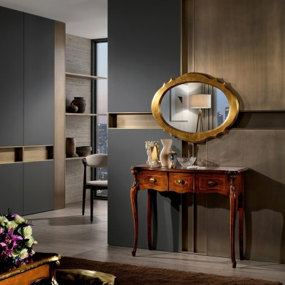 Muebles estilo barroco consola espejo madera mesas italianas grupo.
