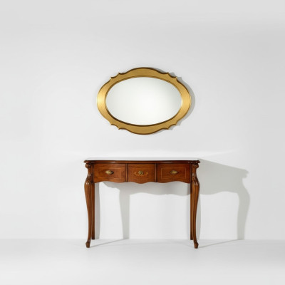 Muebles estilo barroco consola espejo madera mesas italianas grupo.