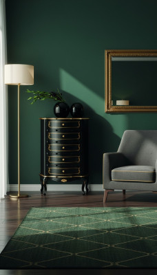 Muebles italianos de estilo barroco negro - gabinete de diseñador cómoda muebles