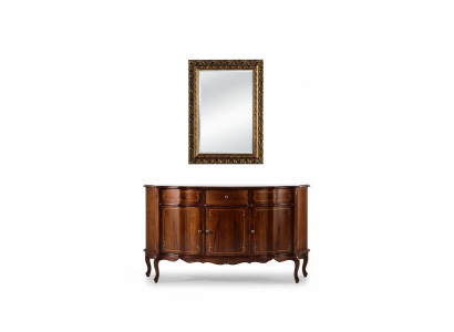 Envíe un lujoso set de muebles italianos de madera con estilo barroco, que consta de 2 piezas, incluyendo una cómoda.