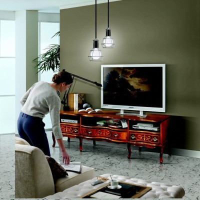Buffet elegante TV Lowboard largo rtv gabinete Muebles italianos Sala de estar Muebles de madera