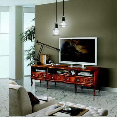Buffet elegante TV Lowboard largo rtv gabinete Muebles italianos Sala de estar Muebles de madera
