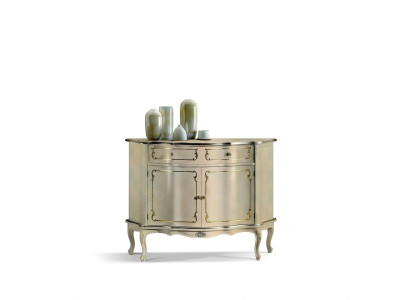 Muebles de madera de lujo italianos blancos, cómoda buffet de sala de estar