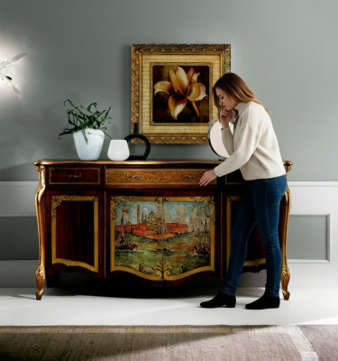 Diseño de muebles de lujo, tocador, aparador, xxl diseño italiano nuevo.
