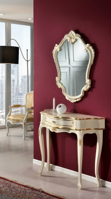 Muebles Estilo Barroco Lujo Consola Espejo Madera Mesas Italianas