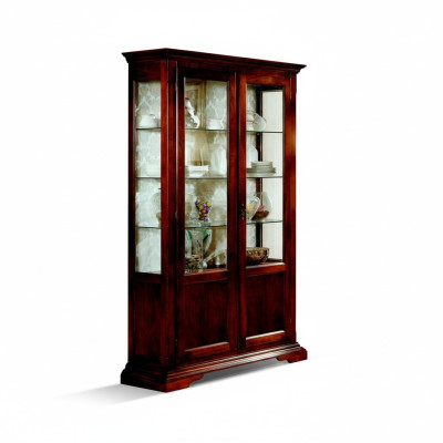 Elegante diseñador muebles de lujo italiano de madera estilo barroco armario vitrina sala de estar.