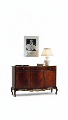 Envíe muebles italianos de lujo de madera.