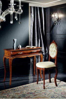 Diseño de muebles - Mesa consola marrón - Estilo de muebles - Madera barroca - Muebles italianos - Nuevo