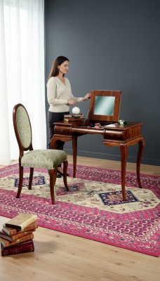Diseño de mesa de secretaria de lujo, muebles de oficina de madera Oficina.