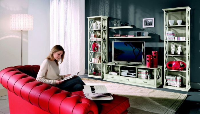 Muebles de lujo barrocos italianos, armario biblioteca estilo clásico nuevo.