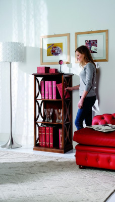 Muebles de lujo de madera para sala de estar.