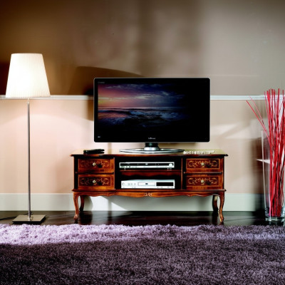 Mueble de televisión aparador RTV armario Muebles de madera italianos para sala de estar.