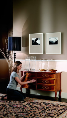 Cómoda de madera italiana estilo barroco, buffet estilo clásico, muebles nuevos