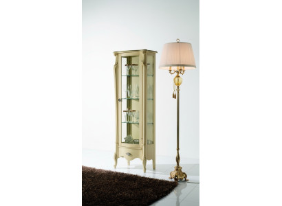 Muebles clásicos Muebles italianos Madera Beige Vitrina Elegante vitrina Nueva