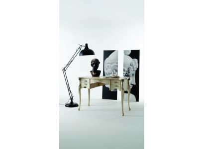 Muebles de oficina de lujo de mesa de consola de escritorio de lujo Barroco Dorado de madera maciza