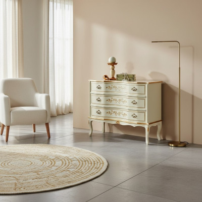 Lujo Diseño Armario Muebles de madera maciza Cómodas Armario Barroco Italiano