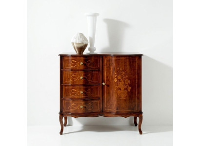 Muebles de madera de lujo de diseño italiano cómoda aparador estilo barroco sideboard