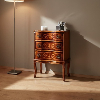 Muebles de madera italianos de diseño, cómoda, armario, aparador para dormitorio.