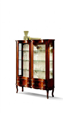 Aparador de vidrio Vitrina barroca Vitrina de madera Vitrinas de lujo Muebles de vitrina Nuevos