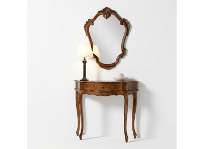 Muebles Estilo Barroco Mesa Consola Espejo Madera Mesas Italianas Consolas 2 piezas.