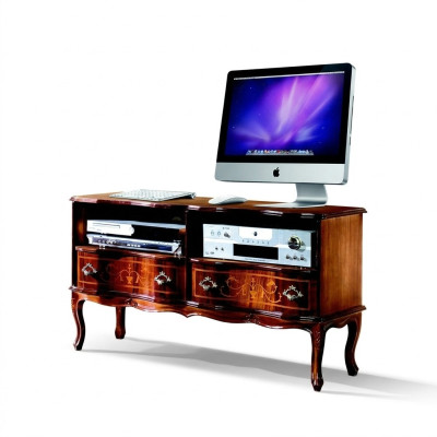 Sala de estar muebles de madera aparador tv mueble bajo rtv armario barroco nuevo.