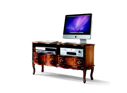 Sala de estar muebles de madera aparador tv mueble bajo rtv armario barroco nuevo.