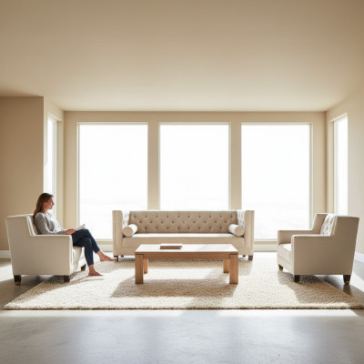 Sofá de terciopelo con cojines, conjunto de sofás de 3 piezas para la sala de estar.