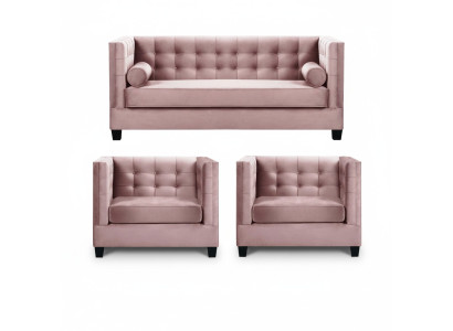 Sofá de terciopelo con cojines, juego completo de muebles de salón.