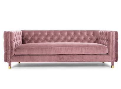 Sofá Chesterfield rosa, muebles creativos para 4 personas, nuevo, sofá grande XXL.